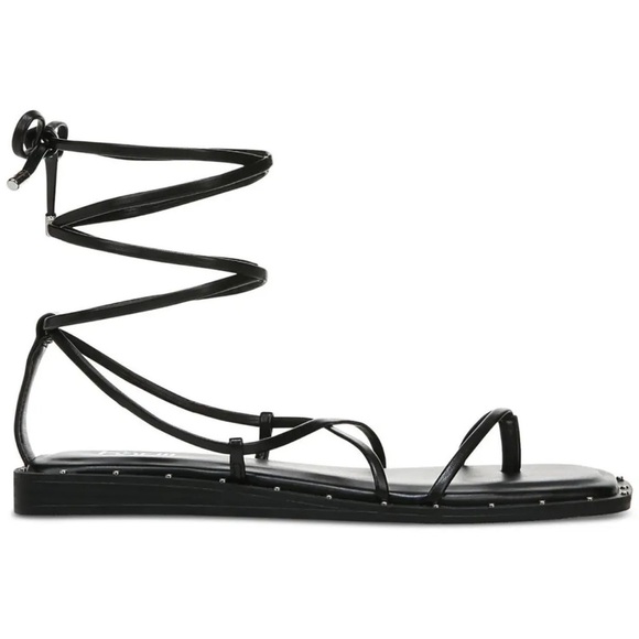 New nib BAR III black sandals sz 8.5m ankle straps $69 - Picture 2 of 5